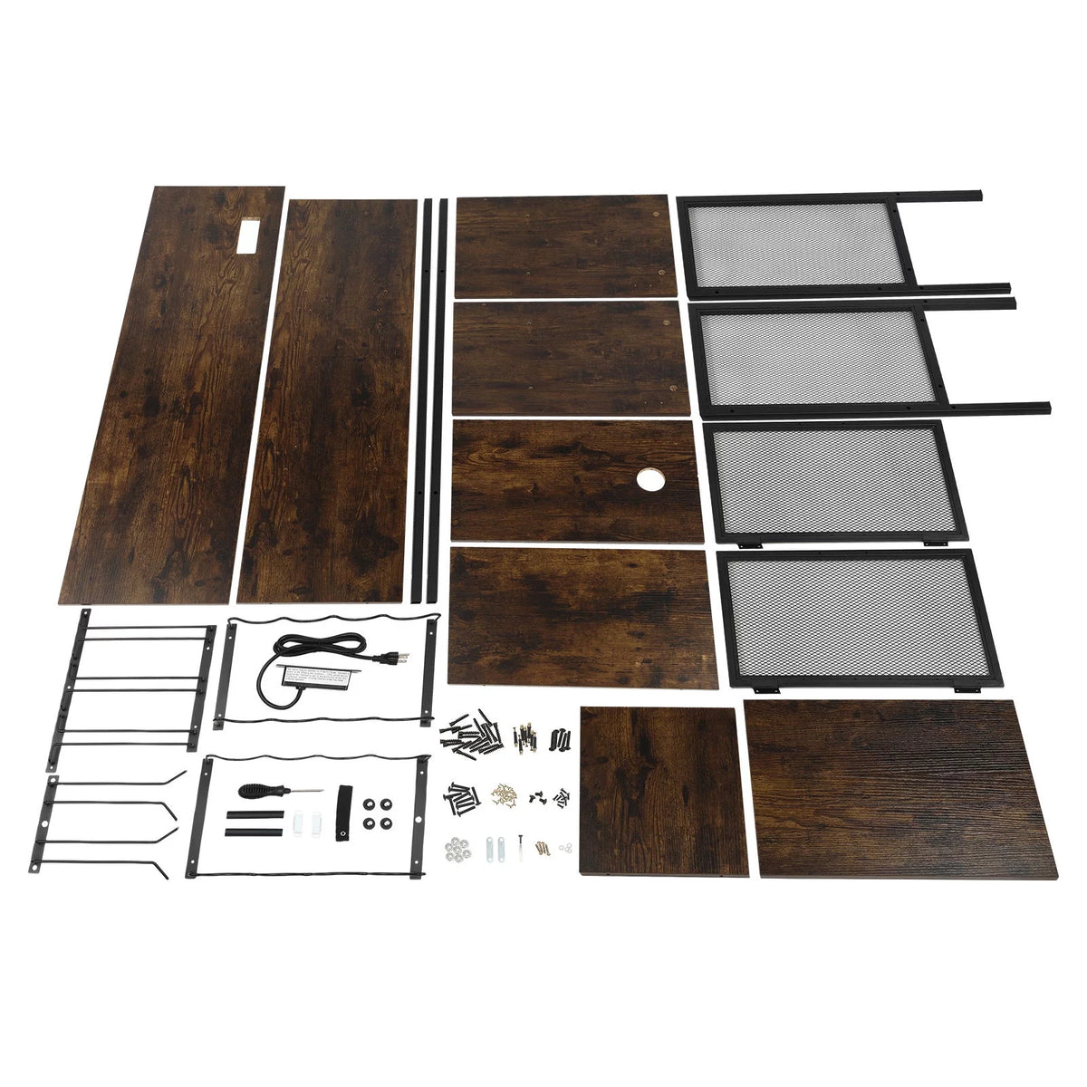 Wine Bar Cabinet with Power Outlets L7541