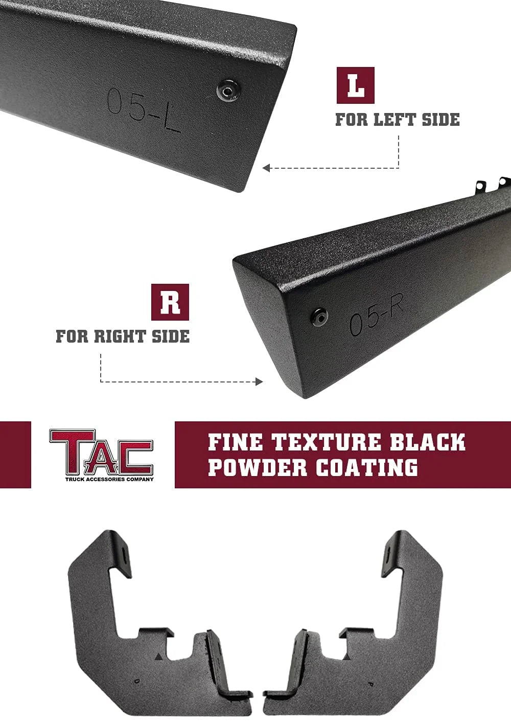 Sidewinder Running Boards for Chevy Colorado GMC Canyon Crew Cab 4" Drop Side Steps Nerf Bars Rock Slider Pickup Truck Fine Texture Black Off-Road Accessories (2pcs) O30486