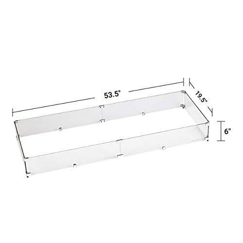 Tempered Glass Flame Guard for Drop-In Fire Pit Pan Q3312