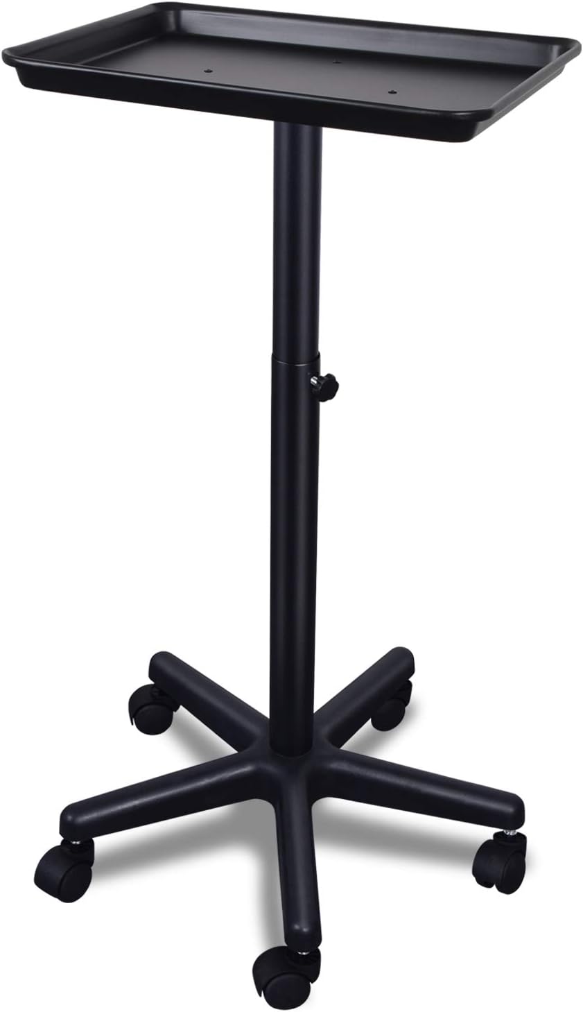 Height Adjustable Salon Rolling Tray on Wheels B1245