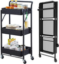 Turquoise Metal Rolling Storage Cart T198821
