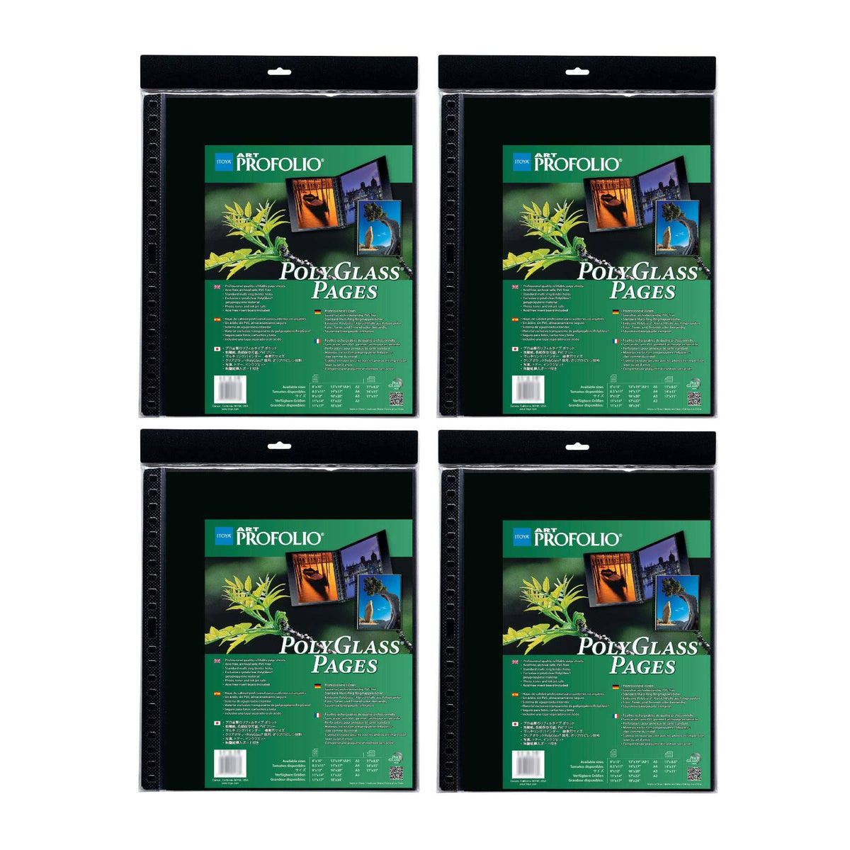A2 Size Art Polyglass Pages 4-Pack V726
