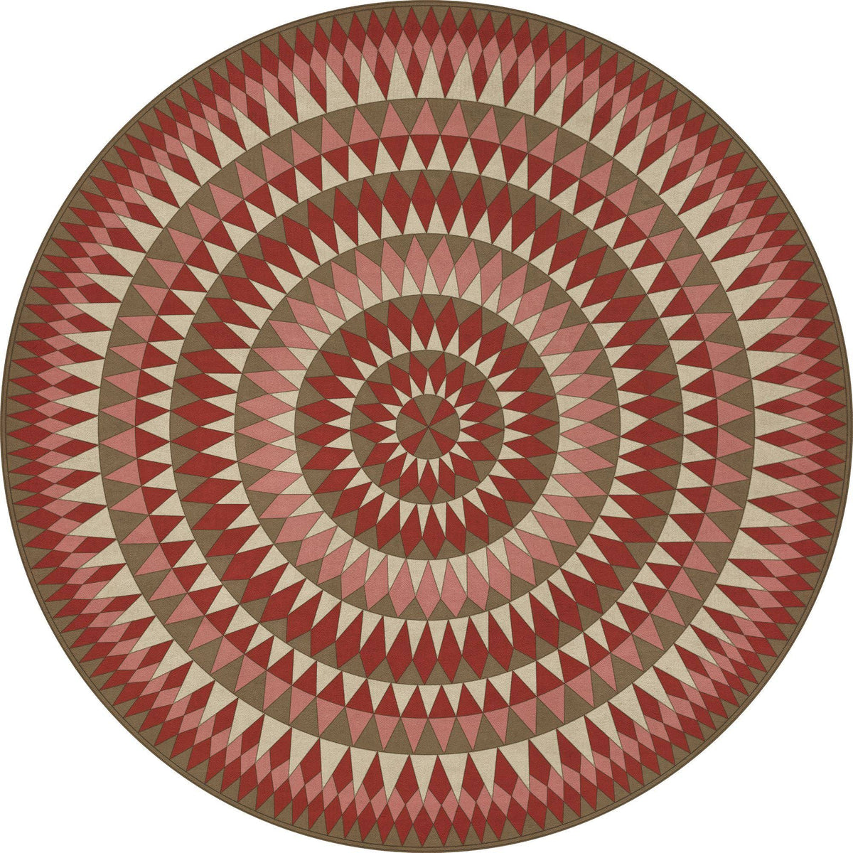 Red Round Vinyl Bulls Eye C7438