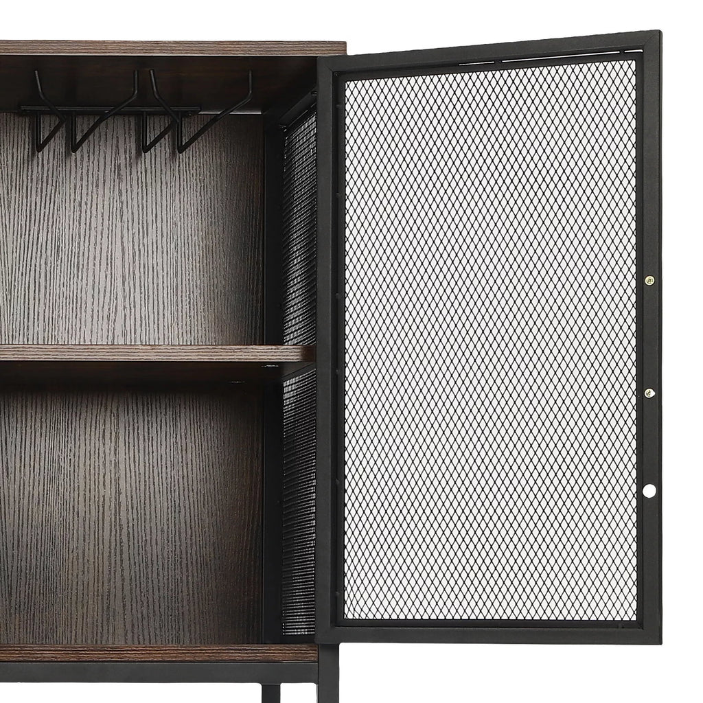 Wine Bar Cabinet with Power Outlets L7541