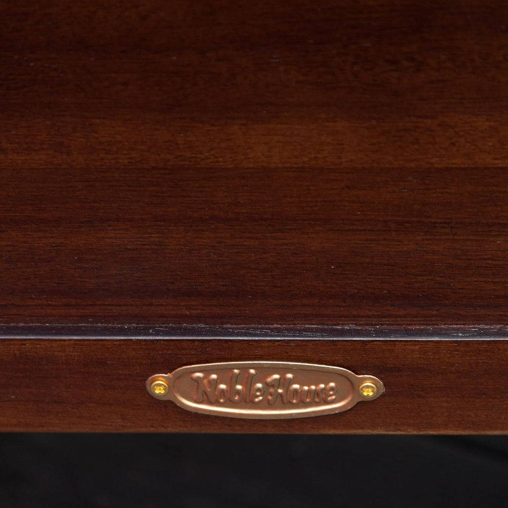 Brown Mahogany Acacia Wood Accent Table with Bottom Drawer C7080