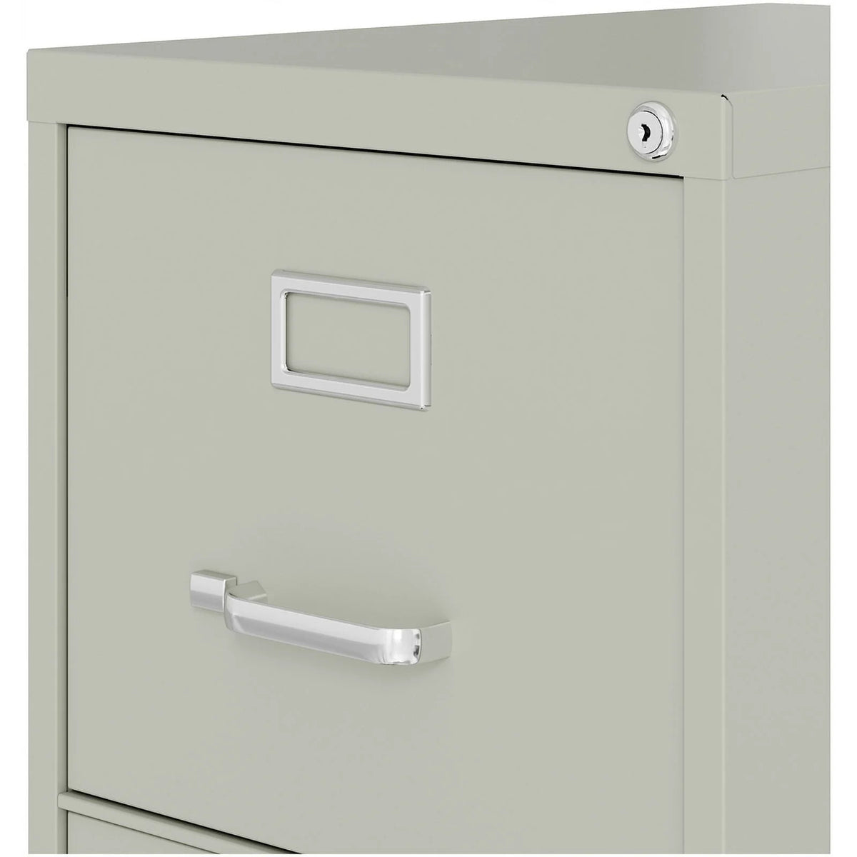 25" 4-Drawer Metal Vertical File Cabinet in Gray H409