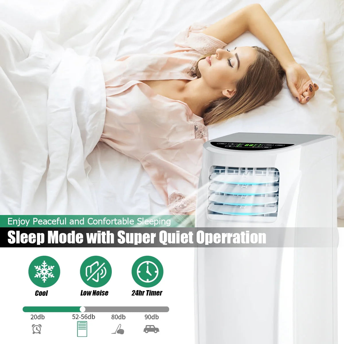 8000BTU Portable Air Conditioner & Dehumidifier E489937