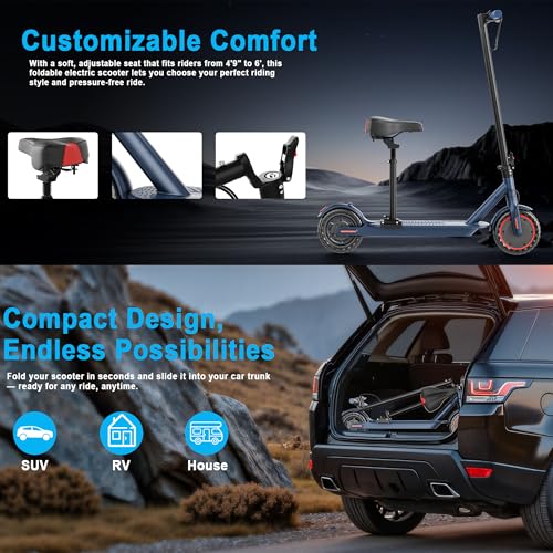 Folding Electric Scooter with Seat and 350W Motor P661