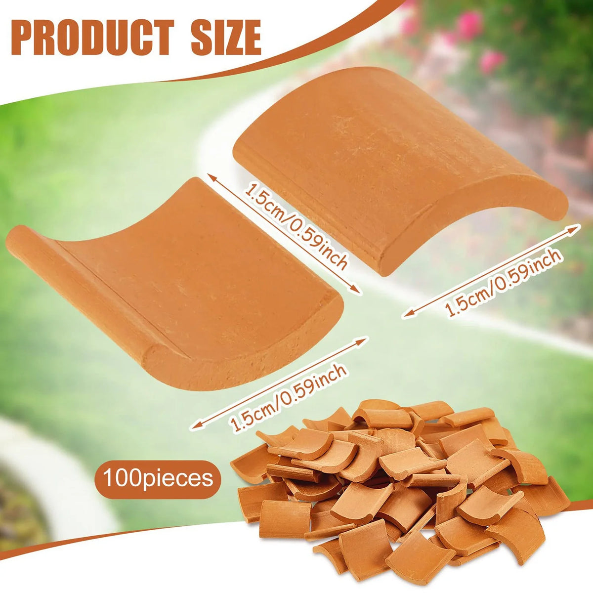 Red Miniature Roof Tiles Model Set M715167