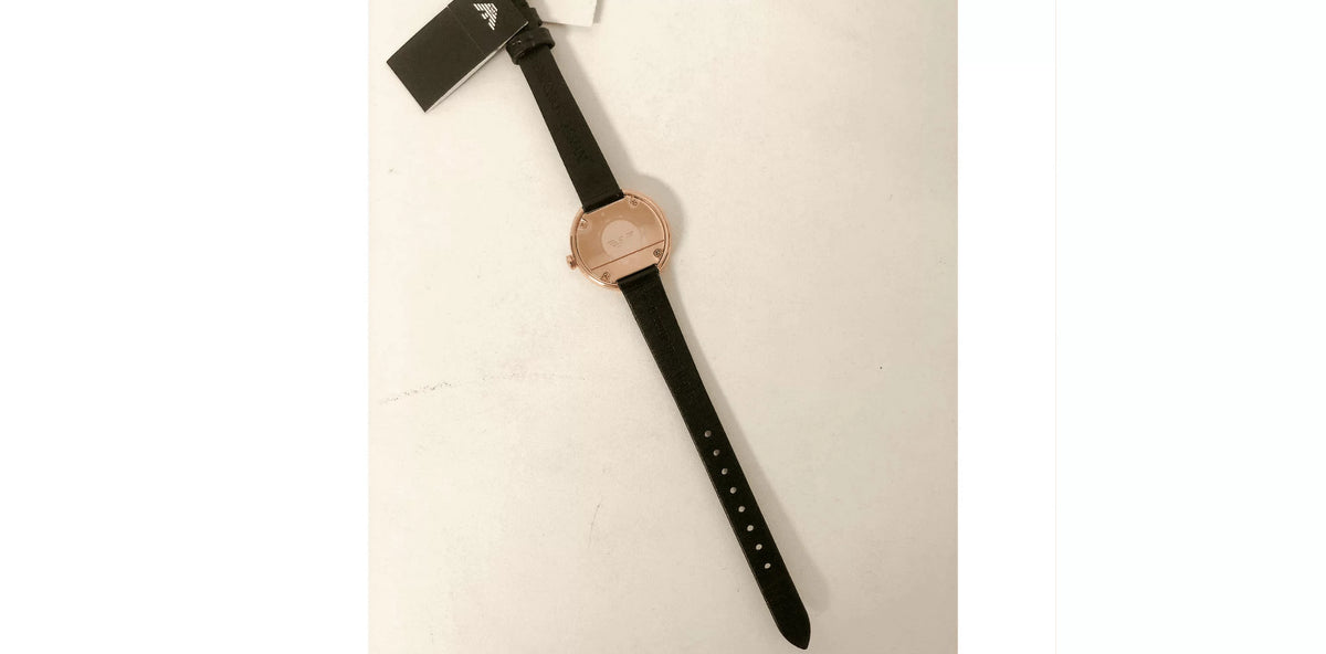 Rose Gold-Tone Leather Stainless Steel Watch W793246