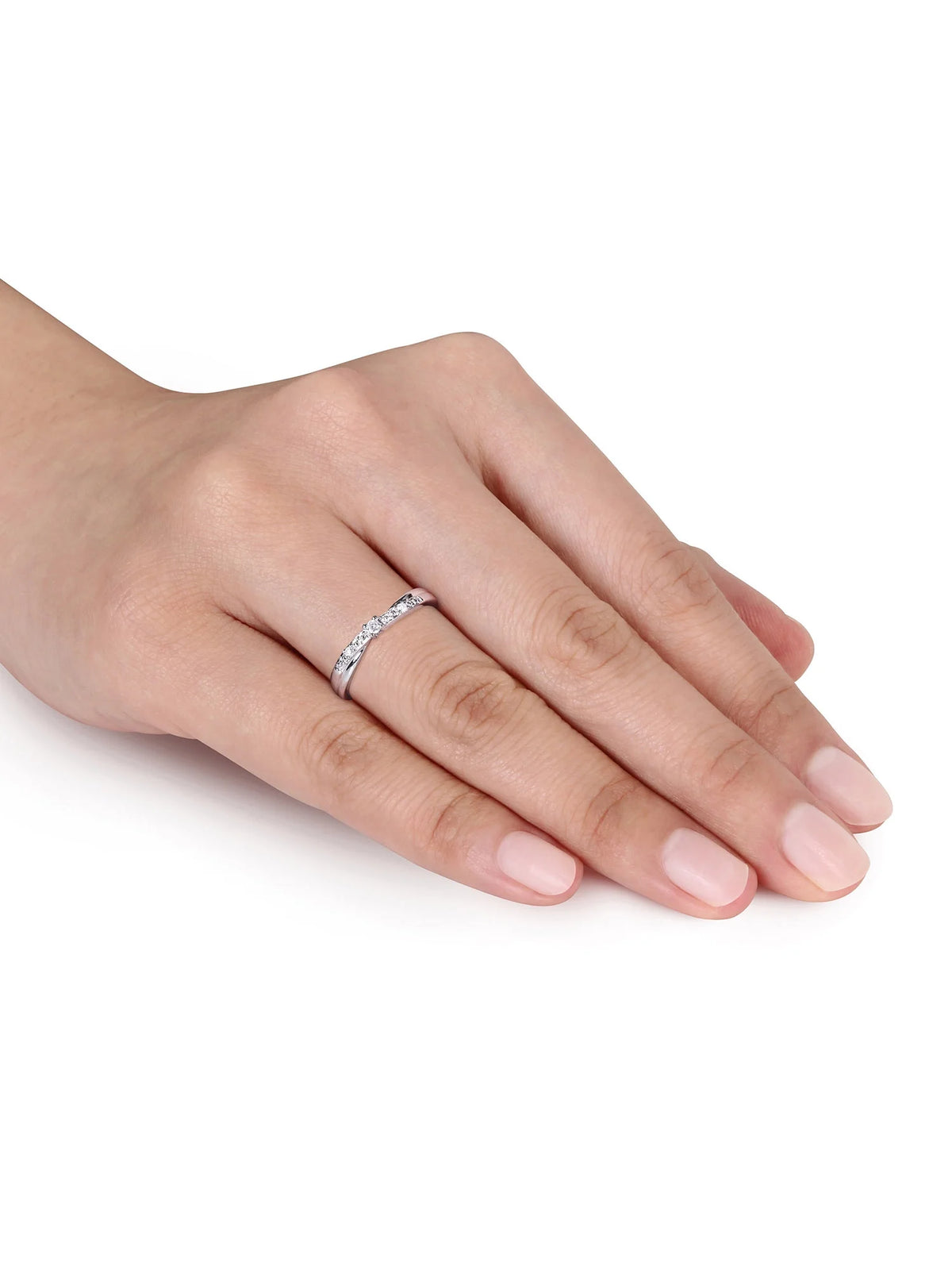 Diamond-Accent 10kt White Gold Promise Ring A5577
