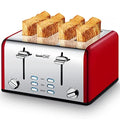 4 Slice Extra Wide Slots Stainless Steel Toaster X7292