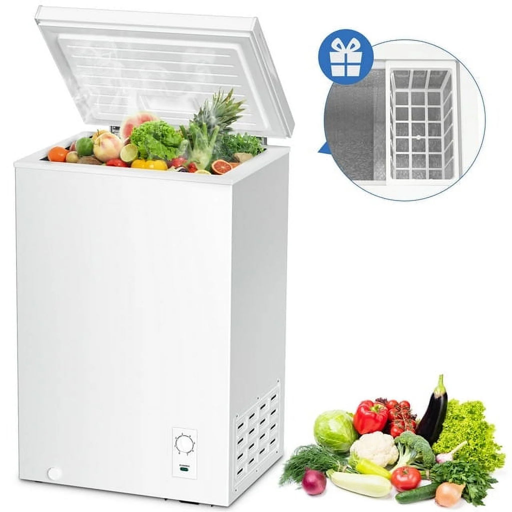 2.7 Cubic Feet White Chest Freezer J4203