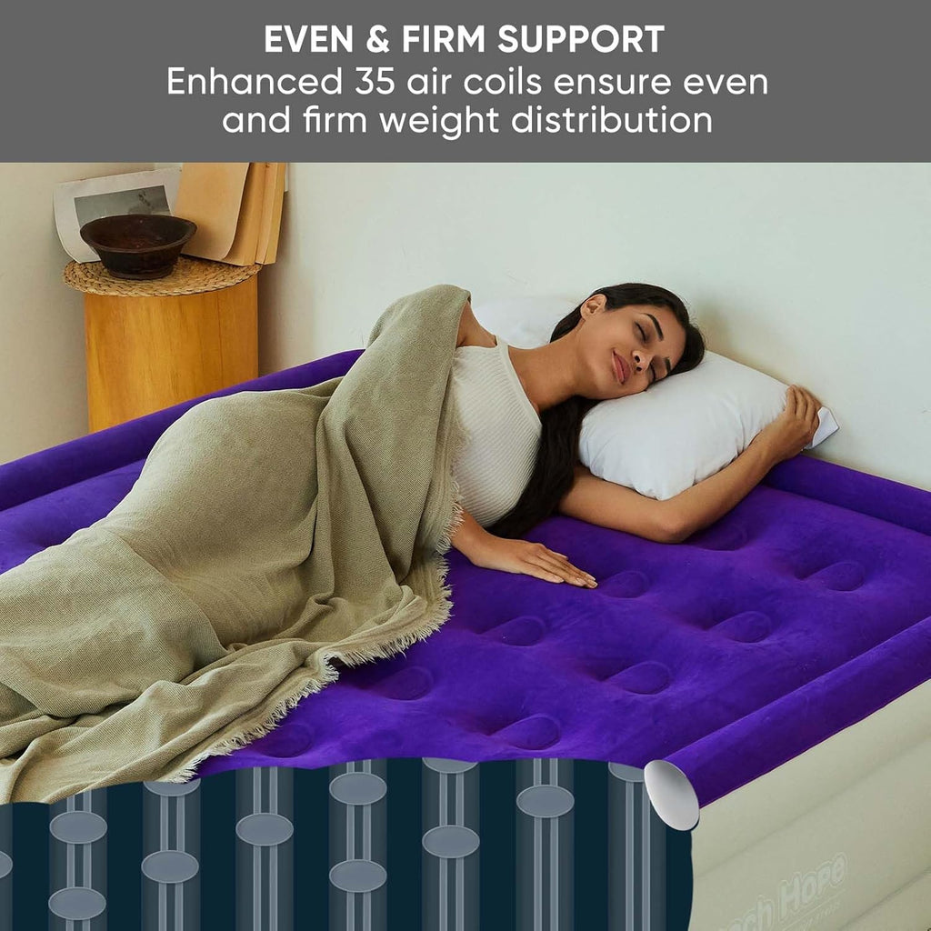 Queen Size Air Mattress with Built-in Pump I5793