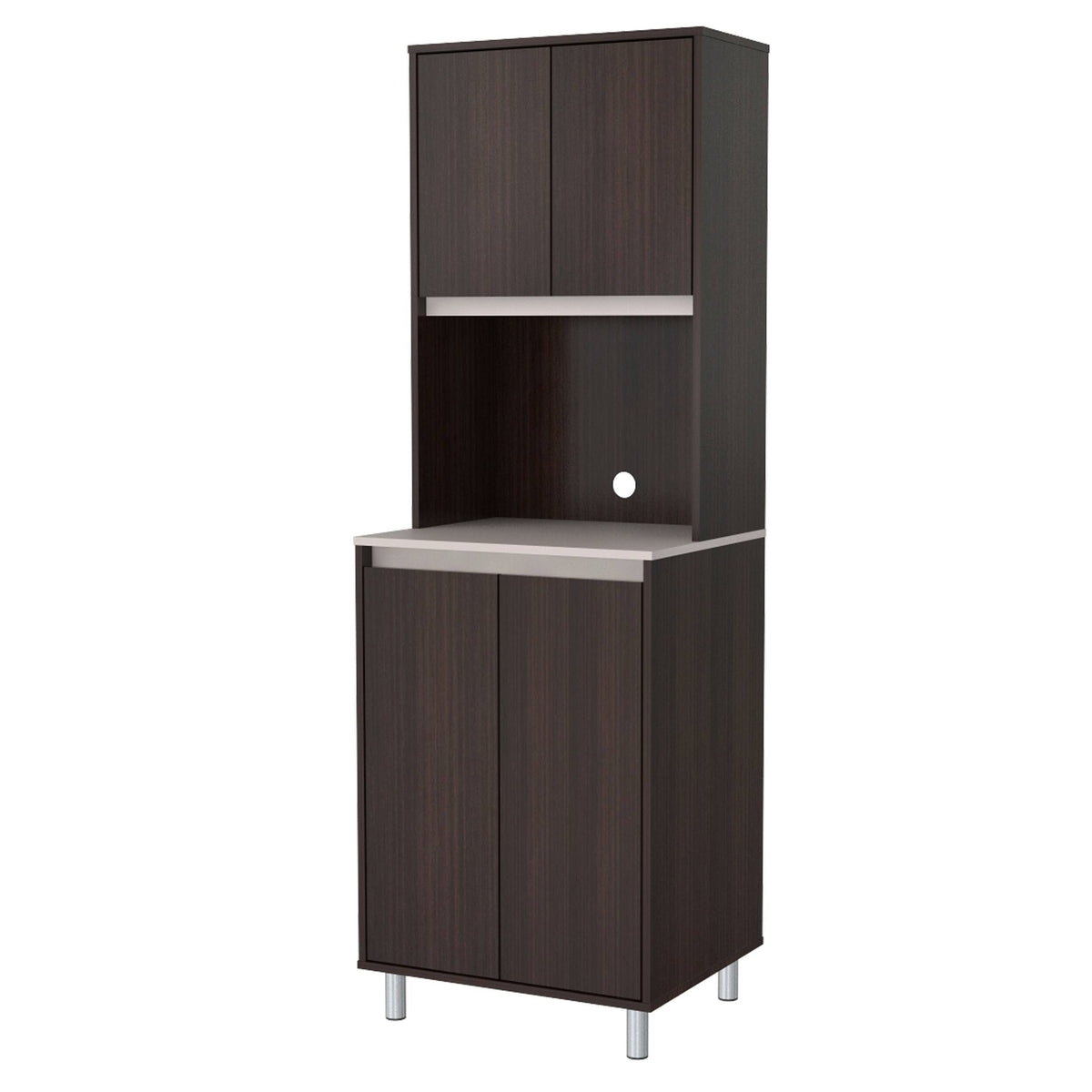 4-Door Cabinet with Open Space A489578