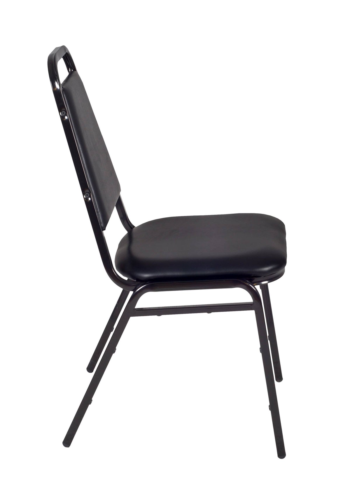 48x22 Round Breakroom Table with 4 Stack Chairs Y190109