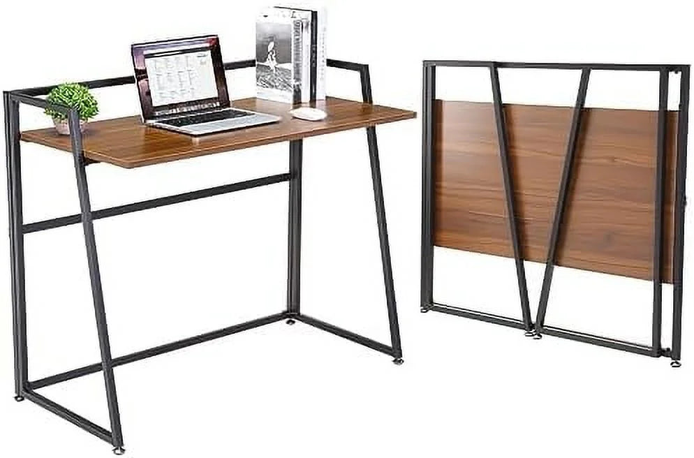 Black 41 inch Folding Computer Desk S722163