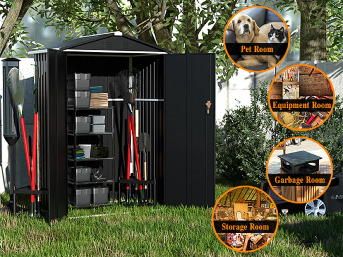 Metal Outdoor Storage Shed 4FT x 3FT U47505