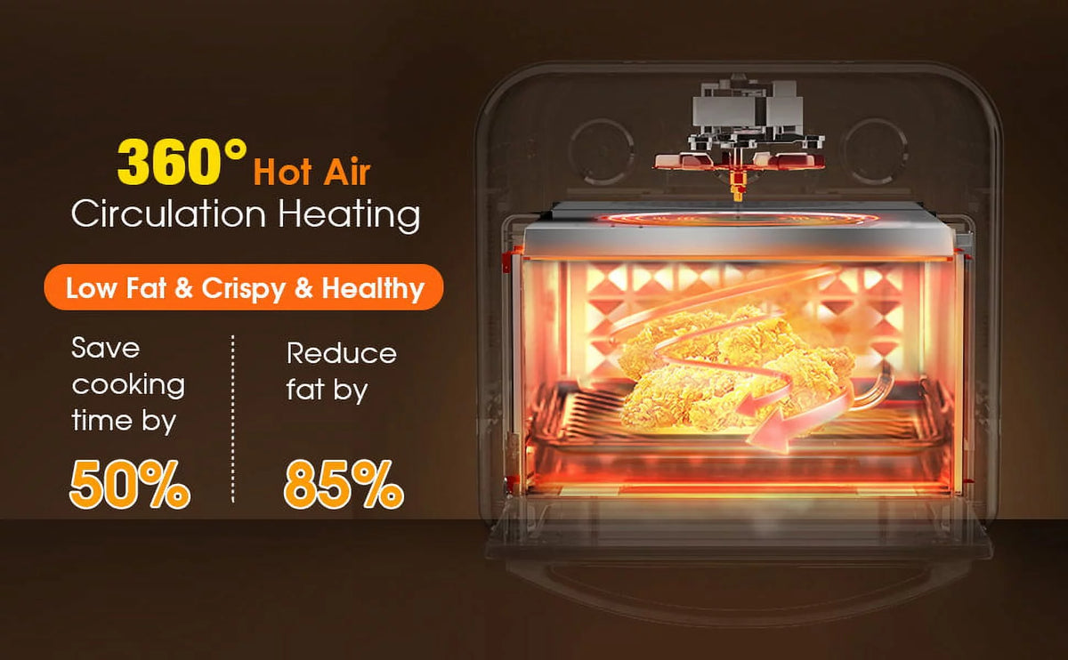 10QT Air Fryer Toaster Oven Convection Rotisserie Dehydrator T835277
