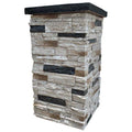 30 in. x 16 Faux Polyurethane Stone Column Siding Wrap G85576