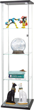 4-Shelf Glass Display Cabinet with Door D34761