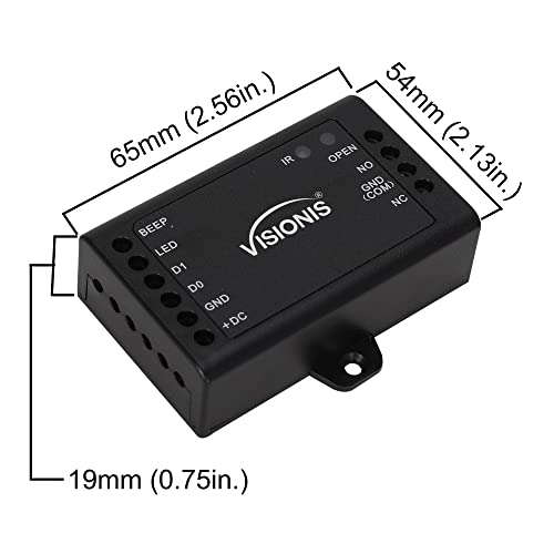 One Door Access Control Swinging Door 600lbs Maglock with Outdoor Keypad Reader Mini Controller EM Card Wireless Receiver PIR Kit V349075