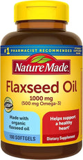 Flaxseed Oil 1000mg 100 Liquid Softgels Pack of 4 R5803