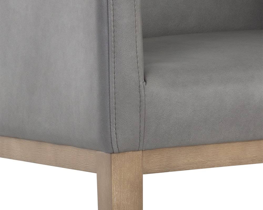 Metal Faux Leather Bar Stool U7760