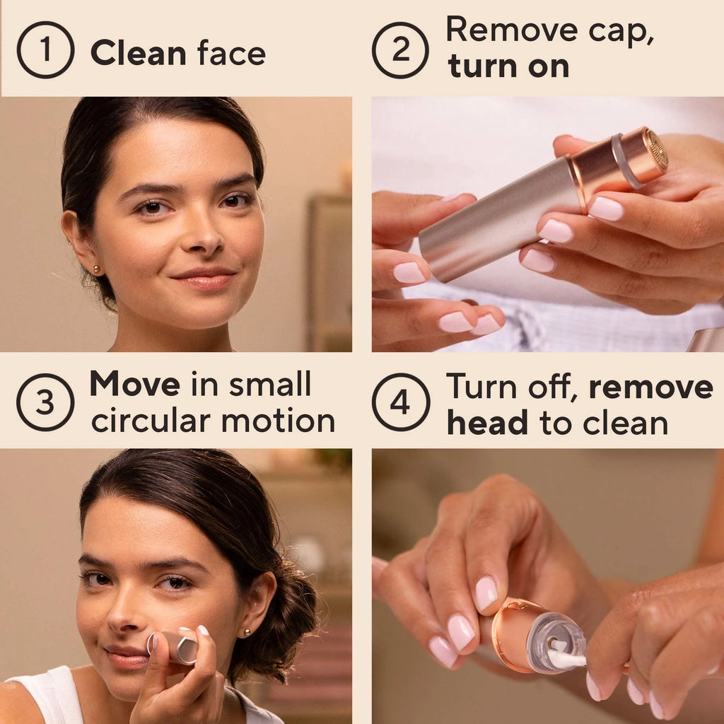 Electric Facial Hair Remover with LED Light X3580