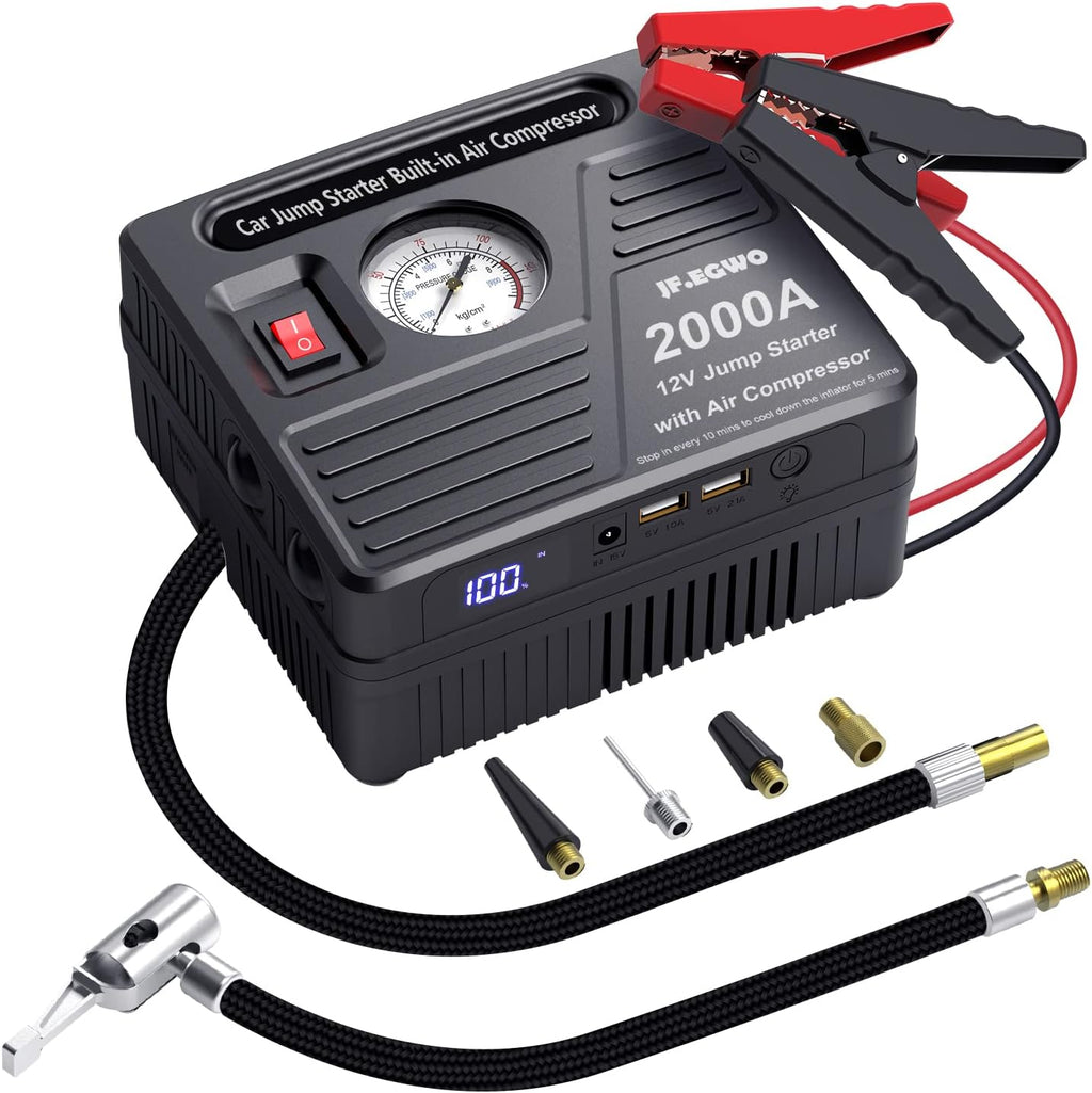 2000 AMP Jump Starter with Air Compressor G225