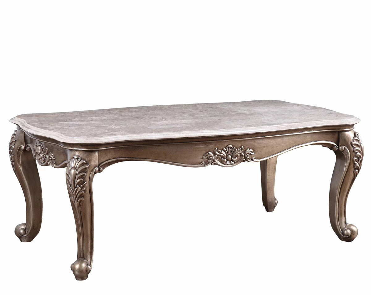 Beige Marble Coffee Table + 2 End Tables M8953