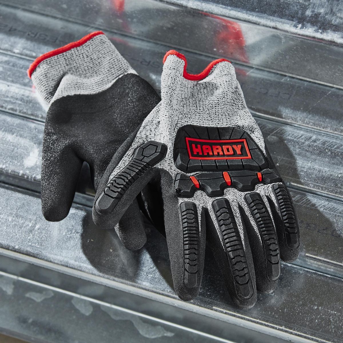 Nitrile-Dipped Impact Protection Work Gloves, X-Large Z731