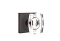 Oil Rubbed Bronze Windsor Crystal Knob with Square Rose Y824553