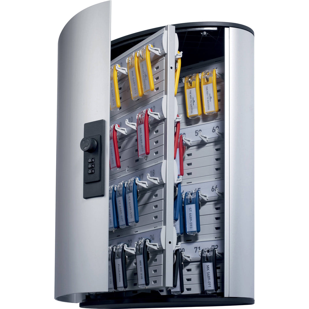 Silver Aluminum Key Cabinet with 72 Hooks Y4131