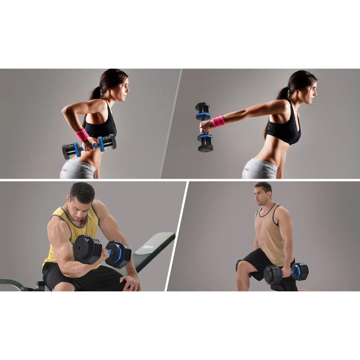 55 lb Adjustable Dumbbell with Tray T1167