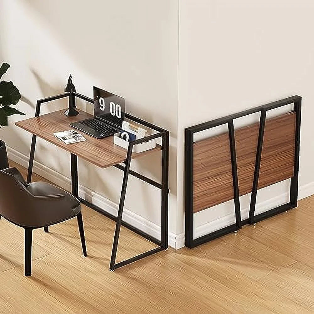 Black 41 inch Folding Computer Desk S722163
