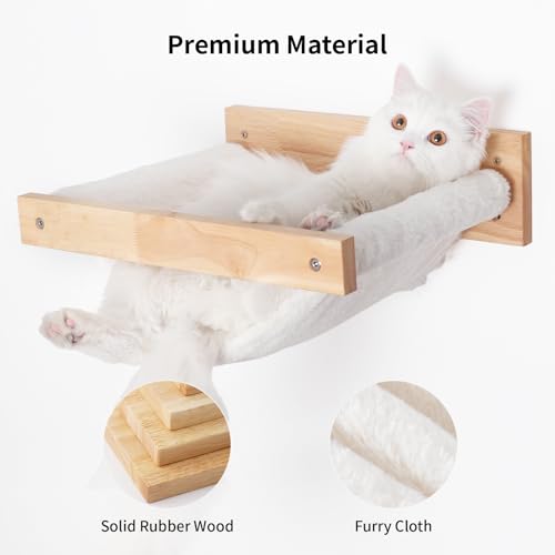 Black Stripe Wooden Cat Wall Shelf P632100