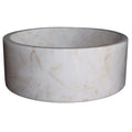 Cylindrical Natural Stone Vessel Sink S20434