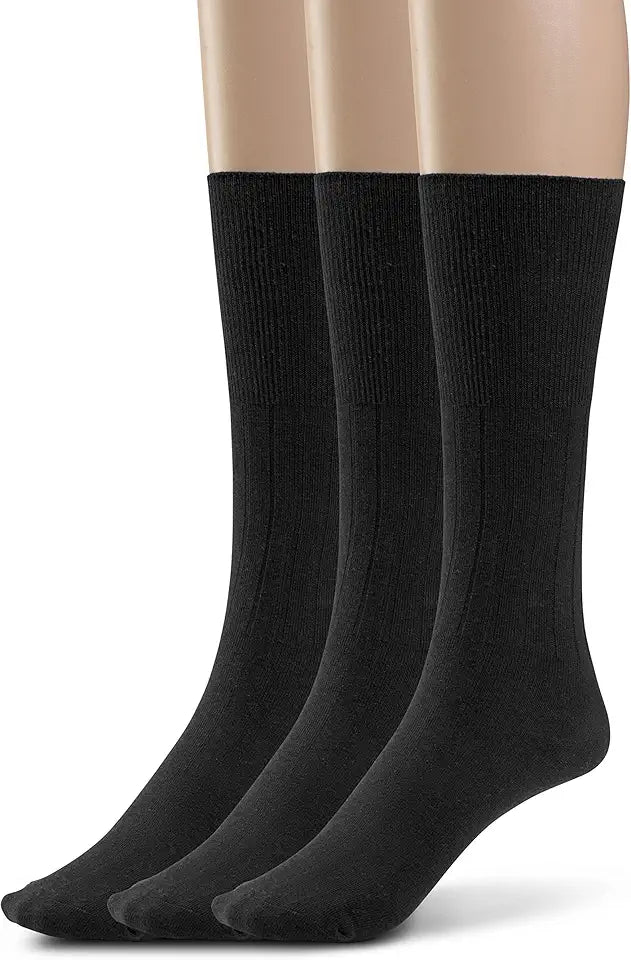 Cotton Non Binding Seamless Diabetic Dress Socks O283525