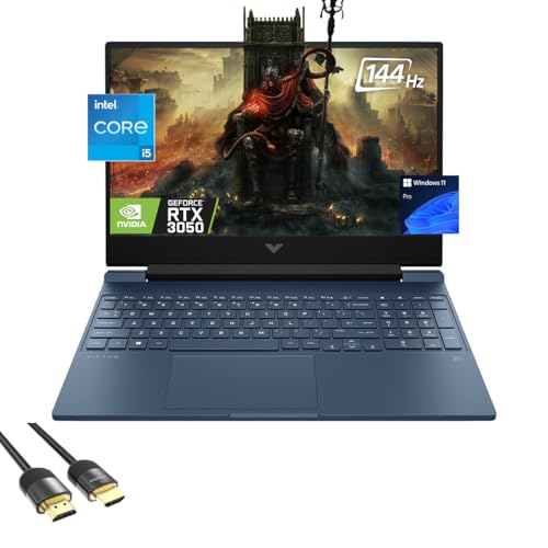 15.6" FHD Gaming Laptop, 12th Gen 8-Core i5, GeForce RTX 3050, 32GB RAM, 1TB SSD, Win 11 Pro B1333