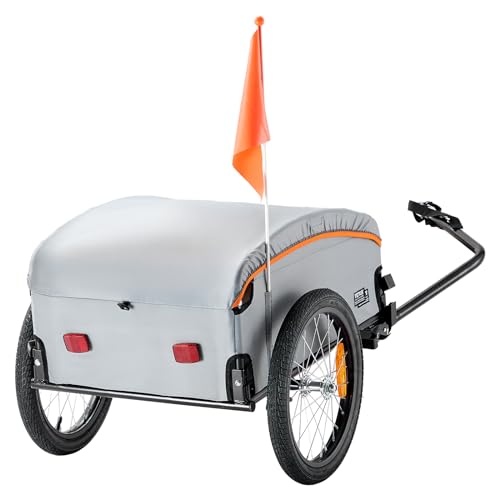 Heavy-Duty Foldable Bike Cargo Trailer with Universal Hitch M814541