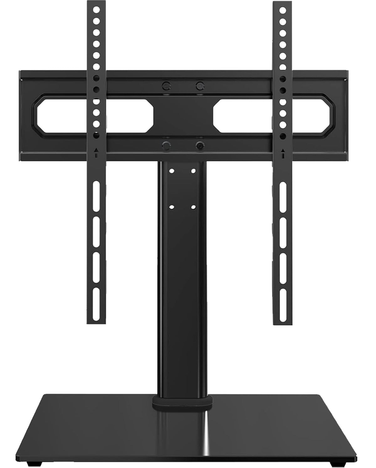 Height Adjustable Swivel TV Stand with Tempered Glass Base, Max VESA 400x400mm X25342