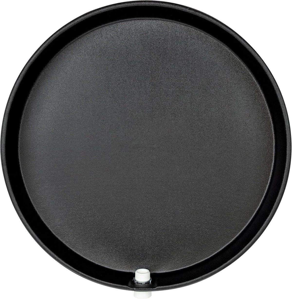 30 Round Black Water Heater Drain Pan with 1 Drain Adapter Fitting I3672