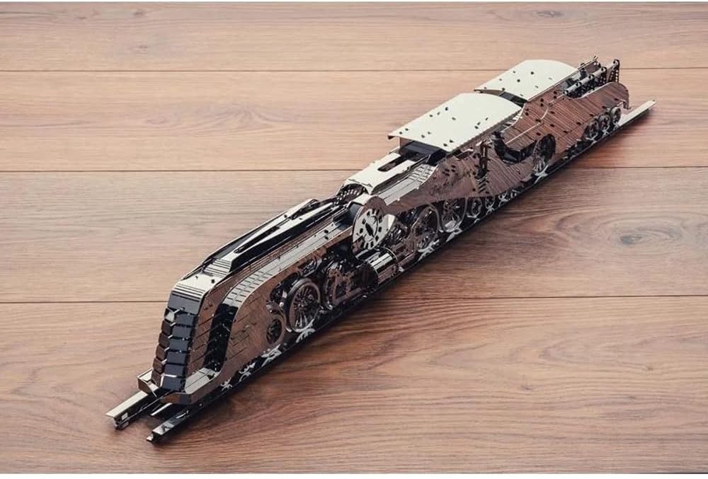 Vintage Wind-Up Train 3D Metal Puzzle Kit B9304