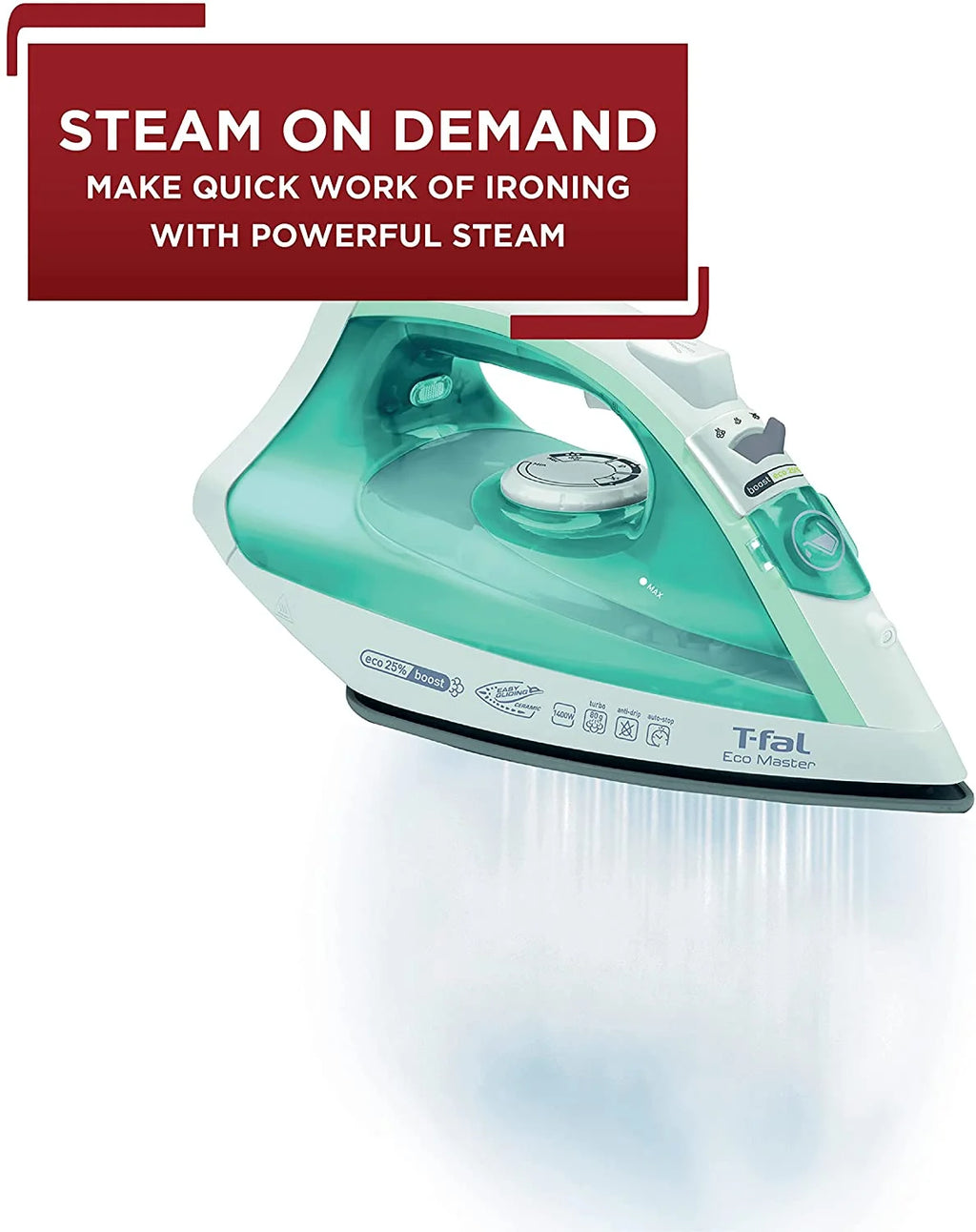 1400W Steam Iron with Ceramic Soleplate B41246