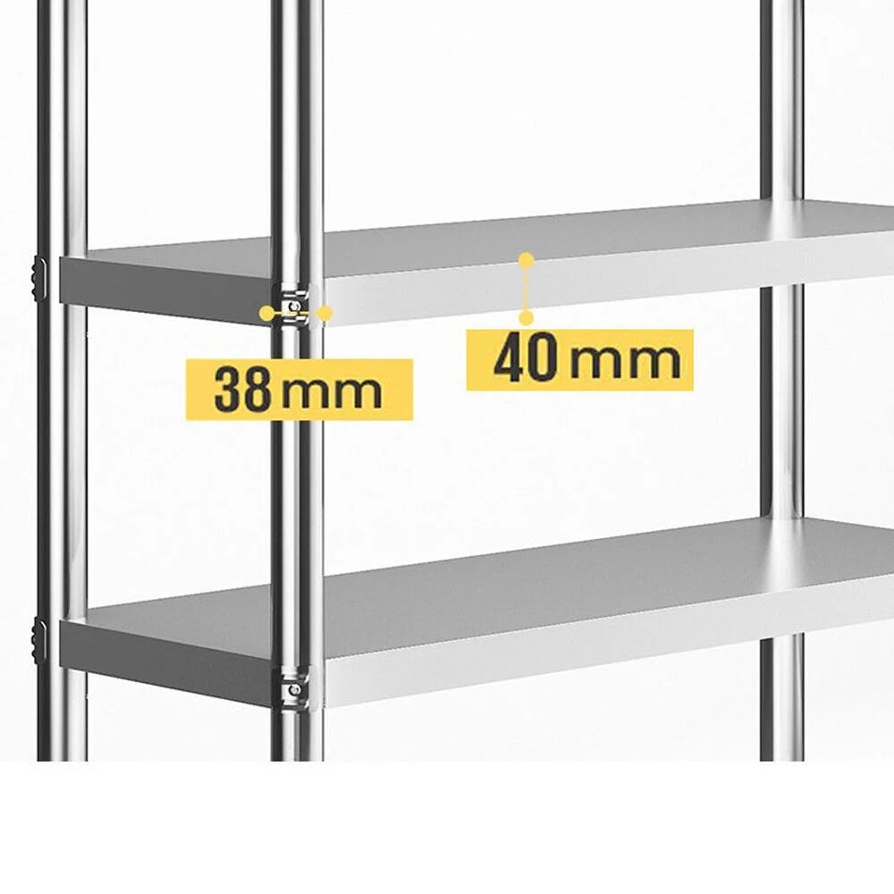 3 Layer Stainless Steel Shelves Unit Kitchen Storage Organizer V33413
