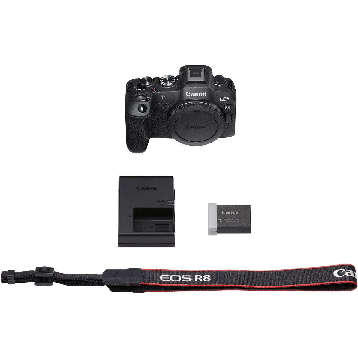 Canon EOS R8 Full Frame Mirrorless Interchangeable Lens Camera Body with Photography Bag, Microphone, Tripod, Software & Accessories Kit O40403