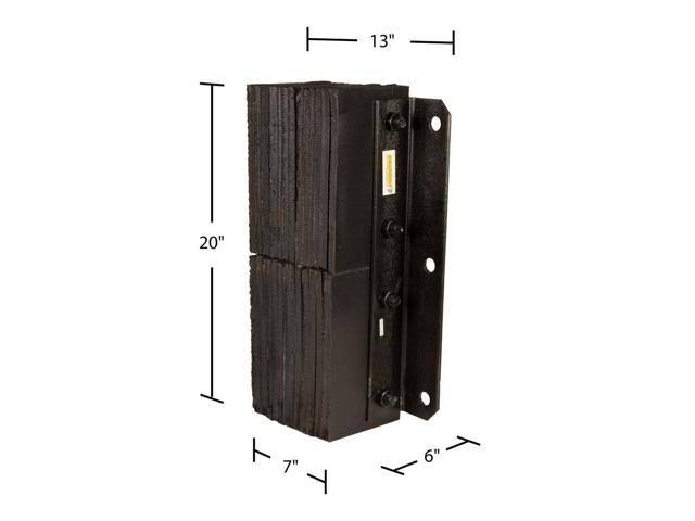 6x22 Deep Vertical Laminated Dock Bumper K4039