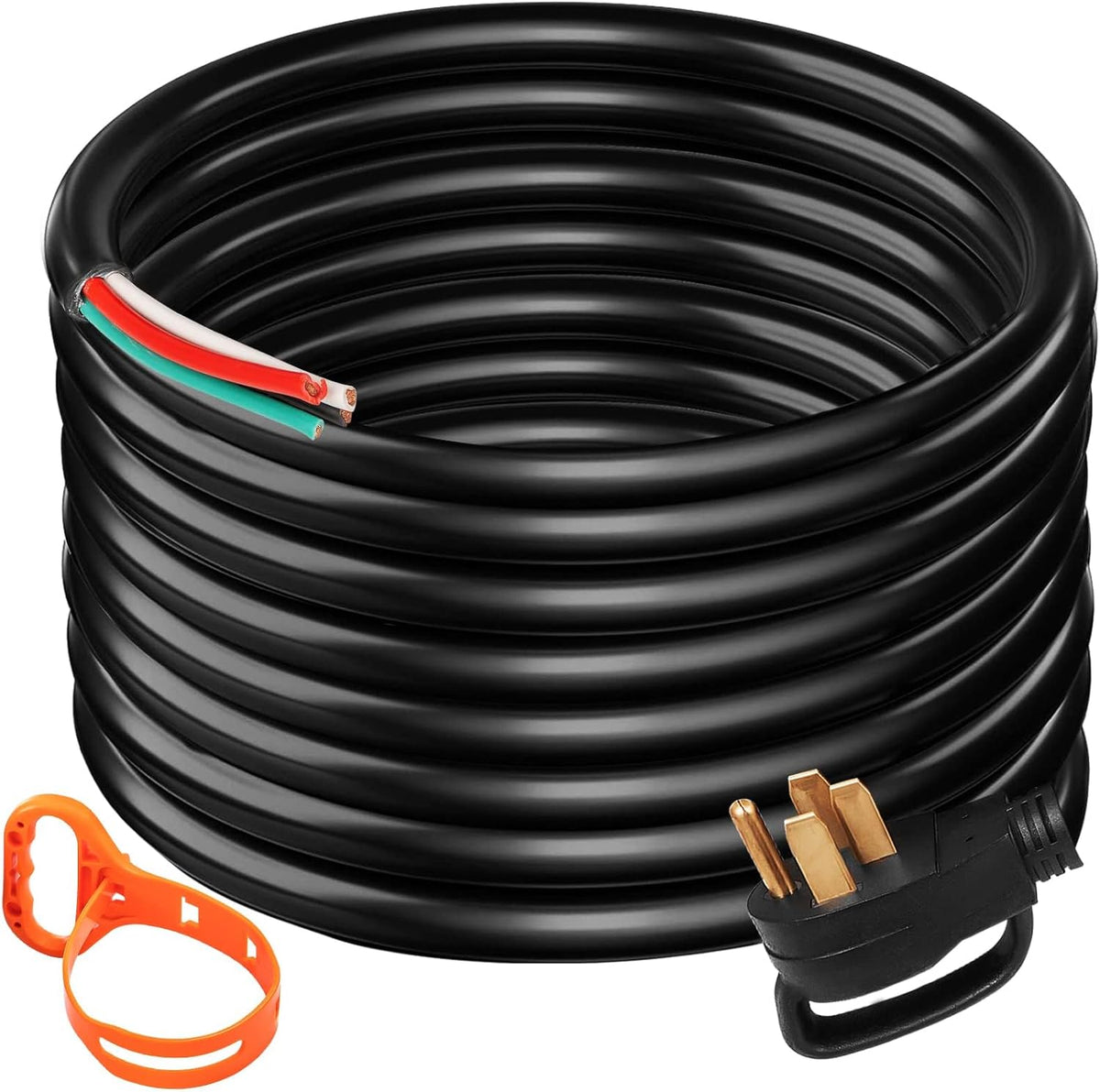 30Ft 50Amp 6 Gauge STW 6/3+8/1 Generator Extension Cord R815