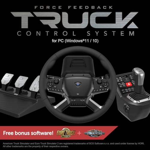 Truck Control System with Force Feedback Steering Wheel, Shifter Control Panel, & Pedals X85412